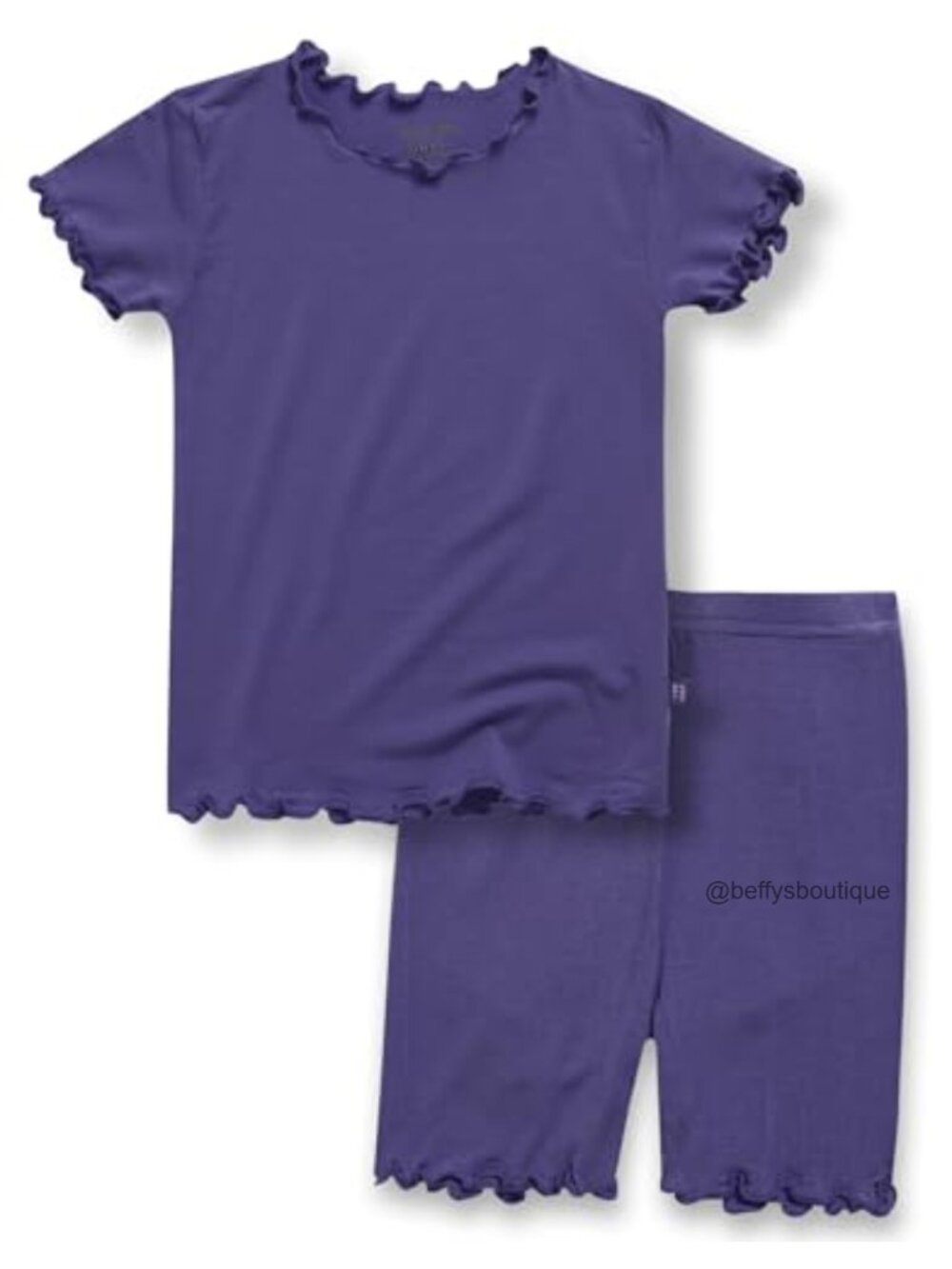 Kids 2pc Pajama Set Viscose Short Sleeve Snug Fit Summer Sleepwear